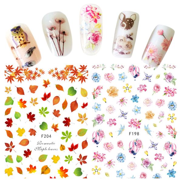 1pcs cute animal owl flowers rose peony sakura plant leaf foil nail art 3d adhesive tips sticker decal manicure tool jif195-204, Black
1pcs cute animal owl flowers rose peony sakura plant leaf foil nail art 3d adhesive tips sticker decal manicure tool jif195-204, Black