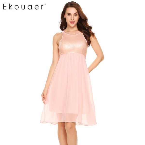 ekouaer summer chiffon dress women elegant sleeveless sequin embellished a-line party gown female beach sundress, Black;gray
ekouaer summer chiffon dress women elegant sleeveless sequin embellished a-line party gown female beach sundress, Black;gray