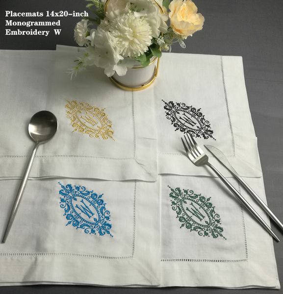 набор 12 моды монограмма placemats 14 «x20» белая ажурной хлопок таблица ткани с цветнымом вышитой initial w
набор 12 моды монограмма placemats 14 «x20» белая ажурной хлопок таблица ткани с цветнымом вышитой initial w