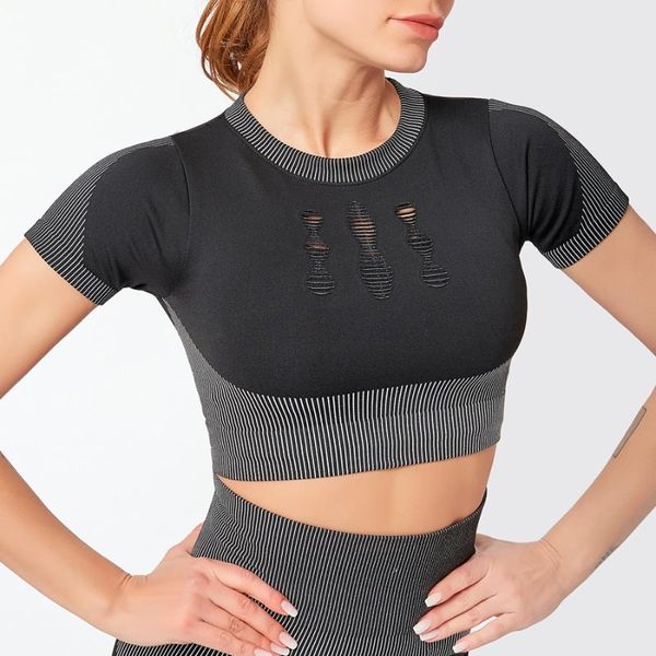 besgo elastic yoga hollow gym shirt sports crop running t-shirt slim fitness sport t-shirt women training short sleeve, White;red
besgo elastic yoga hollow gym shirt sports crop running t-shirt slim fitness sport t-shirt women training short sleeve, White;red