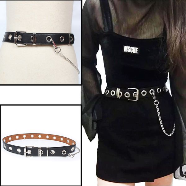 160cm pu leather belt punk rock black metal hole waist belt for women girls cinturon mujer ceinture femme cinturones mujer, Black;brown
160cm pu leather belt punk rock black metal hole waist belt for women girls cinturon mujer ceinture femme cinturones mujer, Black;brown