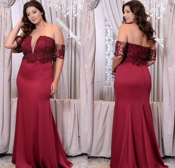 2019 plus size evening dresses off the shoulder sweep train mermaid prom dress custom made formal party gowns robes de soirée, Black;red
2019 plus size evening dresses off the shoulder sweep train mermaid prom dress custom made formal party gowns robes de soirée, Black;red