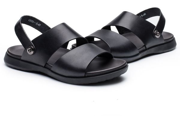 men's sandals leather summer 2019 new youth first layer leather beach shoes men's casual shoes sandals luxury, Black
men's sandals leather summer 2019 new youth first layer leather beach shoes men's casual shoes sandals luxury, Black