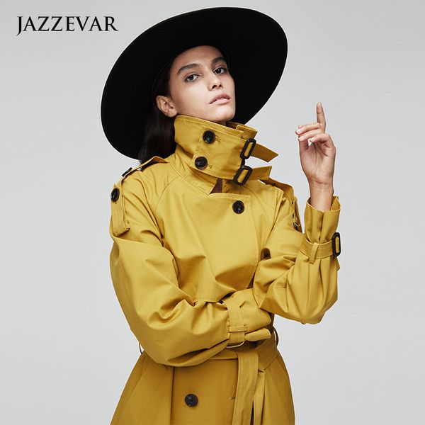new style autumn and winter trench coat solid color long sleeve windproof anti-wrinkle cotton casual over-the-kne, Tan;black
new style autumn and winter trench coat solid color long sleeve windproof anti-wrinkle cotton casual over-the-kne, Tan;black