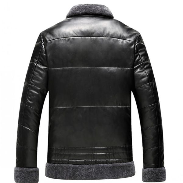 fashion warm fur collar mens white duck down coats parkas male 100% real leather jackets jaqueta de couro motoqueiro plus size, Black
fashion warm fur collar mens white duck down coats parkas male 100% real leather jackets jaqueta de couro motoqueiro plus size, Black