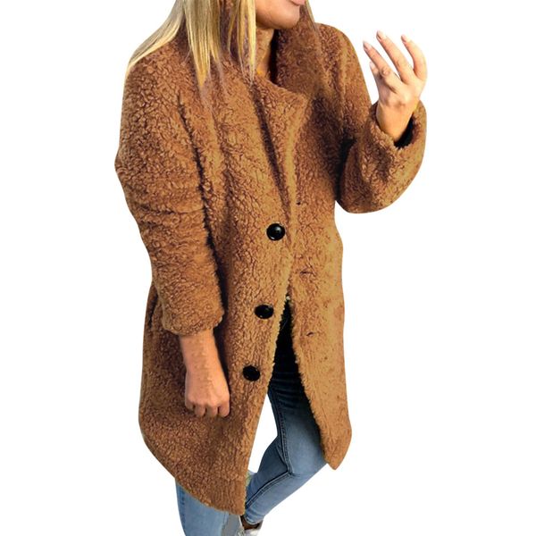 fleece long jacket women winter warm solid plush oversized coat fluffy overcoat 2019 chaqueta mujer d90806, Black;brown
fleece long jacket women winter warm solid plush oversized coat fluffy overcoat 2019 chaqueta mujer d90806, Black;brown