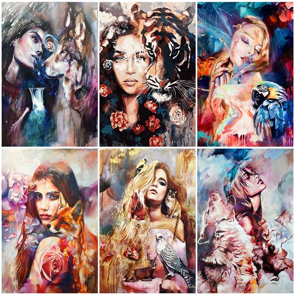 azqsd paint by number canvas painting kits wolf girl handpainted gift diy unframe coloring by numbers animal home decoration
azqsd paint by number canvas painting kits wolf girl handpainted gift diy unframe coloring by numbers animal home decoration