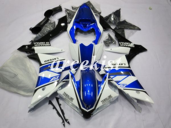 injection mold new abs motorcycle full fairings kit fit for yamaha yzf-r1 2007 2008 07 08 bodywork set blue white
injection mold new abs motorcycle full fairings kit fit for yamaha yzf-r1 2007 2008 07 08 bodywork set blue white