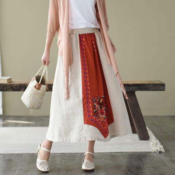 skirts summer skirt 2021 women retro elastic waist all-match long patchwork embroidery loose casual female, Black
skirts summer skirt 2021 women retro elastic waist all-match long patchwork embroidery loose casual female, Black