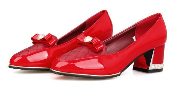 2018 bowknot women's shoes in spring and autumn with new style middle heel coarse heel fine heel, Black
2018 bowknot women's shoes in spring and autumn with new style middle heel coarse heel fine heel, Black