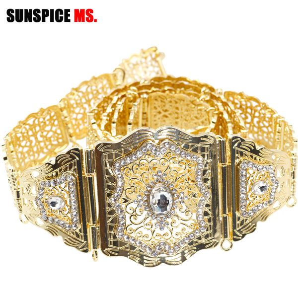 sunspice-ms morocco caftan metal crystal waist belt for women wedding dress jewelry gold silver color chain with rhinestones, Black;brown
sunspice-ms morocco caftan metal crystal waist belt for women wedding dress jewelry gold silver color chain with rhinestones, Black;brown