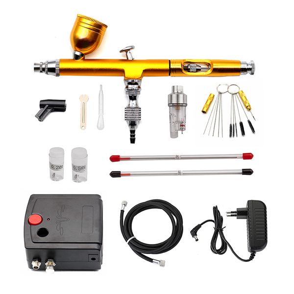 dual-action airbrush spray gun mini airbrush compressor kit for nail art makeup tattoo model cake car paint
dual-action airbrush spray gun mini airbrush compressor kit for nail art makeup tattoo model cake car paint