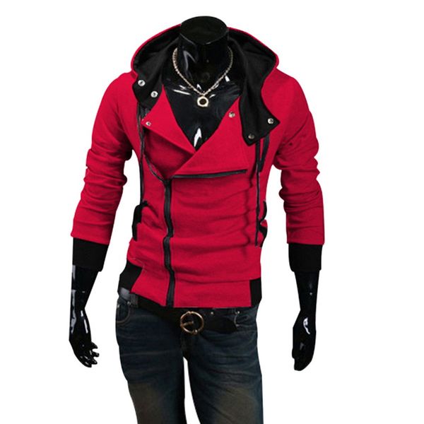 men's hoodies zip-up oblique button casual jacket pure slim coat long sleeve sweatshirt fashion man sportswear plus size, Black
men's hoodies zip-up oblique button casual jacket pure slim coat long sleeve sweatshirt fashion man sportswear plus size, Black