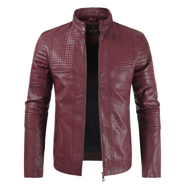 2019 мужчины stand collar coat pattern кожа joint кожаное пальто стенд воротник поперечная молния joint, Black
2019 мужчины stand collar coat pattern кожа joint кожаное пальто стенд воротник поперечная молния joint, Black