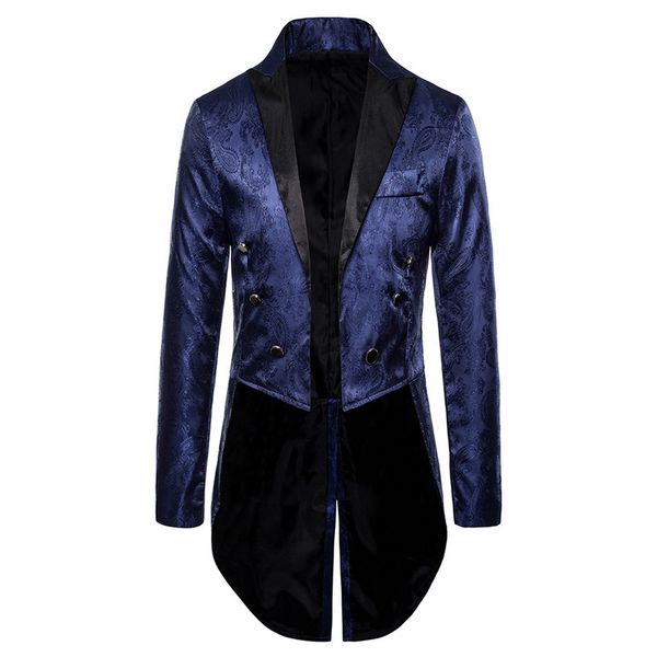 men tuxedo suit 2019 gothic steampunk blazer jacket fashion long sleeve slim coats performance costume men suits for wedding, Tan;black
men tuxedo suit 2019 gothic steampunk blazer jacket fashion long sleeve slim coats performance costume men suits for wedding, Tan;black