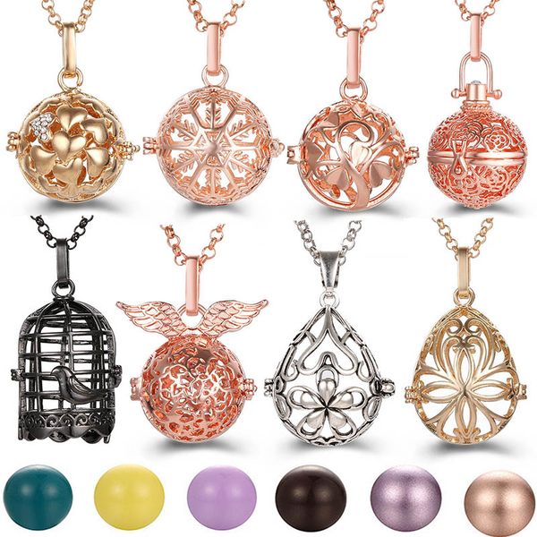 8pcs mexico chime music angel ball caller locket necklace vintage pregnancy necklace aromatherapy essential oil diffuser accessories, Black
8pcs mexico chime music angel ball caller locket necklace vintage pregnancy necklace aromatherapy essential oil diffuser accessories, Black