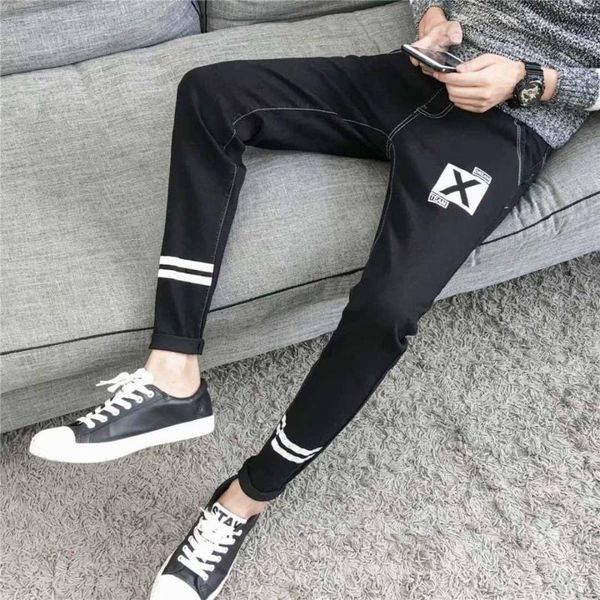 streetwear pants men's ripped jeans spring autumn thin hip hop men's korean slim feet prncil pants men ankle length, Blue
streetwear pants men's ripped jeans spring autumn thin hip hop men's korean slim feet prncil pants men ankle length, Blue