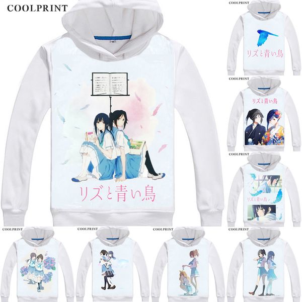 rizu to aoi tori liz and the blue bird mizore yoroizuka anime cosplay custom pullover sweatshirt hoodie classic printed fashion, Black 
rizu to aoi tori liz and the blue bird mizore yoroizuka anime cosplay custom pullover sweatshirt hoodie classic printed fashion, Black