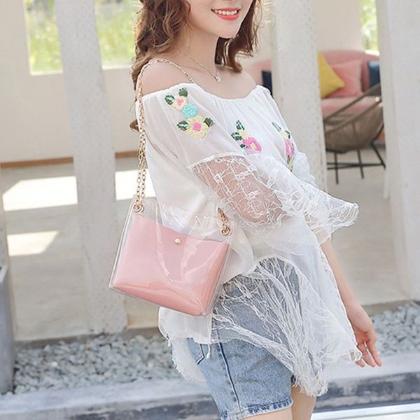 women girls small handbag chain strap shoulder bag transparent messenger summer beach purse crossbody tote
women girls small handbag chain strap shoulder bag transparent messenger summer beach purse crossbody tote