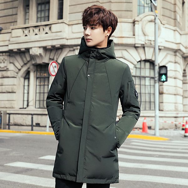 men's winter duck down jackets business long thick winter down coat men solid parka fashion overcoat outerwear warm male jk-816, Black
men's winter duck down jackets business long thick winter down coat men solid parka fashion overcoat outerwear warm male jk-816, Black