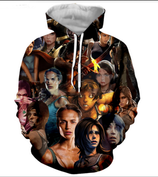 new fashion cool sweatshirt hoodies 3d print mens womens casual tomb raider leading lady lara croft style streetwear clothes rl0186, Black
new fashion cool sweatshirt hoodies 3d print mens womens casual tomb raider leading lady lara croft style streetwear clothes rl0186, Black