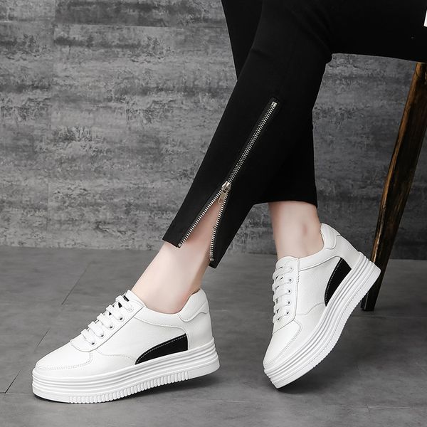 lg-8 2019 spring thick bottomed platform heel mixed colors students casual sports shoes flat korean-style-style white shoes, Black
lg-8 2019 spring thick bottomed platform heel mixed colors students casual sports shoes flat korean-style-style white shoes, Black