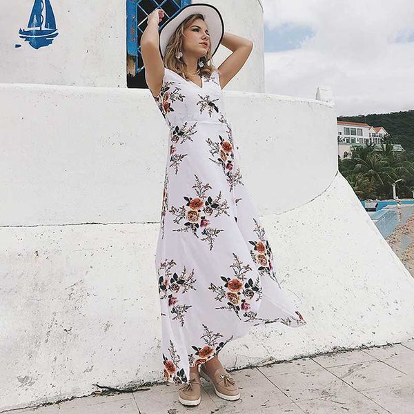 floral print boho chiffon dress women summer long beach maxi dresses lady ruffles wrap v-neck split party dress robe femme, Black;gray
floral print boho chiffon dress women summer long beach maxi dresses lady ruffles wrap v-neck split party dress robe femme, Black;gray