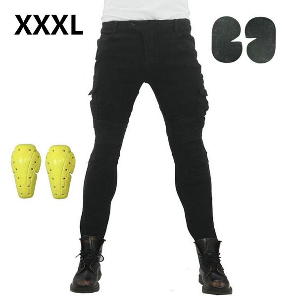 1pc jeans motorcycle men's women's jeans denim biker black trousers combat pants with knee pads
1pc jeans motorcycle men's women's jeans denim biker black trousers combat pants with knee pads