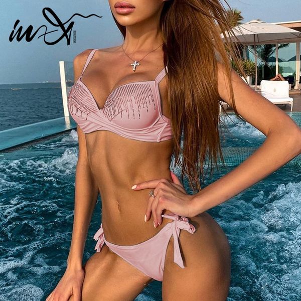 in-x rhinestone bikinis 2020 mujer push up swimsuit female bandage swimwear women brazilan bikini summer bathing suit new, White;black
in-x rhinestone bikinis 2020 mujer push up swimsuit female bandage swimwear women brazilan bikini summer bathing suit new, White;black