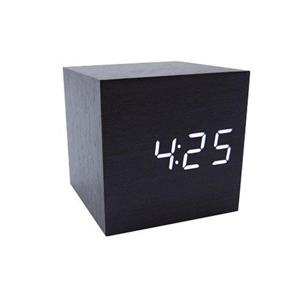 dishykooker cube wood led alarm clock - time temperature date - sound control latest generation
dishykooker cube wood led alarm clock - time temperature date - sound control latest generation