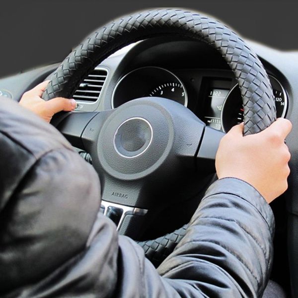 classic braid leather car steering wheel cover handmade weave auto steering-wheel covers anti-slip knit 36/38/40cm
classic braid leather car steering wheel cover handmade weave auto steering-wheel covers anti-slip knit 36/38/40cm