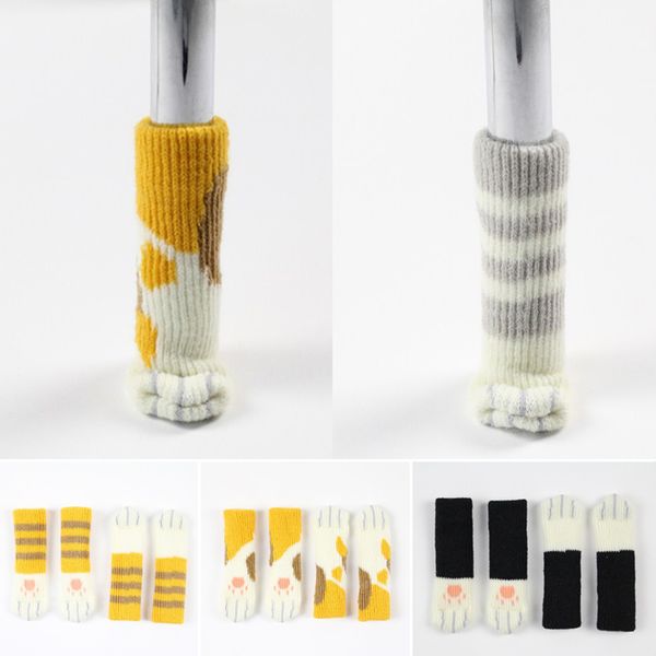 4pcs cartoon cat paws chair socks knitting cat footprints chair protective case non-slip furniture protective socks cover
4pcs cartoon cat paws chair socks knitting cat footprints chair protective case non-slip furniture protective socks cover