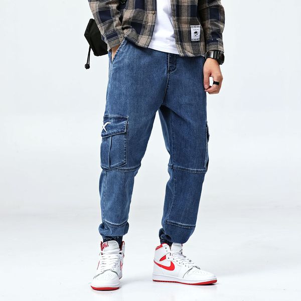 oversized s-7xl harem jeans new fashion elastic waist stretch streetwear male loose cargo jeans men retro denim trousers, Blue
oversized s-7xl harem jeans new fashion elastic waist stretch streetwear male loose cargo jeans men retro denim trousers, Blue