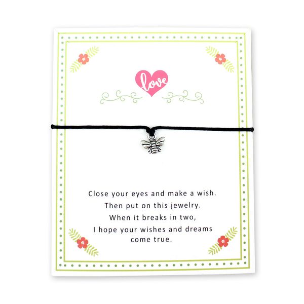 bees honeybee happy love charm card bracelets women men girl boys jewelry gift yellow pink blue many colors to choose, Golden;silver
bees honeybee happy love charm card bracelets women men girl boys jewelry gift yellow pink blue many colors to choose, Golden;silver