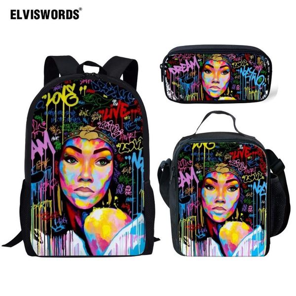 elviswords teen girls school bags africa art american african girl women back to school backpacks set for primary student
elviswords teen girls school bags africa art american african girl women back to school backpacks set for primary student