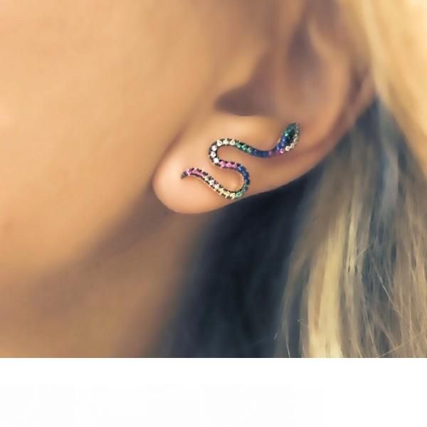 2018 latest new arrived jewelry colorful cubic zirconia paved long snake climber rose gold silver plated women lady earring, Golden;silver
2018 latest new arrived jewelry colorful cubic zirconia paved long snake climber rose gold silver plated women lady earring, Golden;silver
