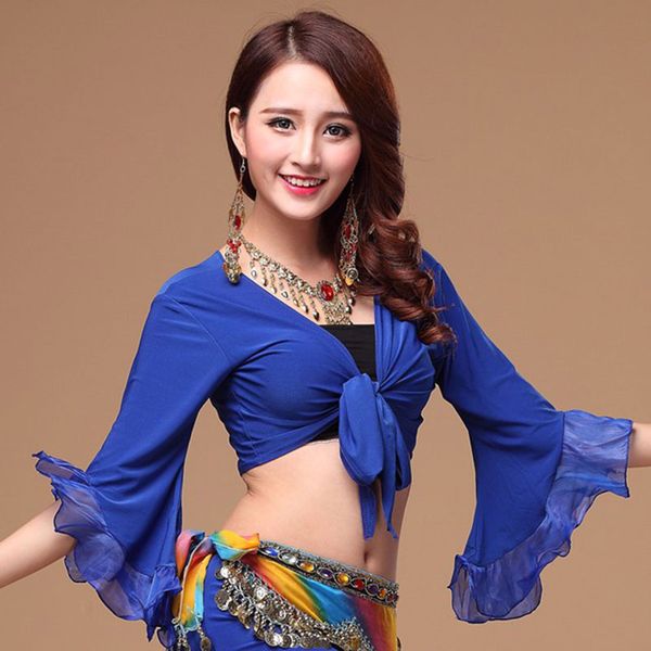 belly dance shirt for women belly dance women deep v-neck flare sleeve girls sexy, Black;red
belly dance shirt for women belly dance women deep v-neck flare sleeve girls sexy, Black;red