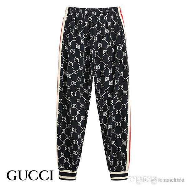 fashion new letter embroidery stitching casual pants sports pants stitching thin section ribbon personality casual trousers, Black
fashion new letter embroidery stitching casual pants sports pants stitching thin section ribbon personality casual trousers, Black