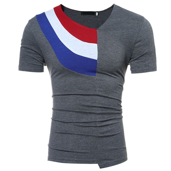 mutilcolor design men t shirt summer v-neck clothing men short sleeves cotton t-shirt casual tee, White;black
mutilcolor design men t shirt summer v-neck clothing men short sleeves cotton t-shirt casual tee, White;black