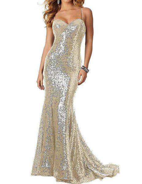 evening dress european and american banquet suspender sequin backless fishtail long prom dress, Black;red 
evening dress european and american banquet suspender sequin backless fishtail long prom dress, Black;red