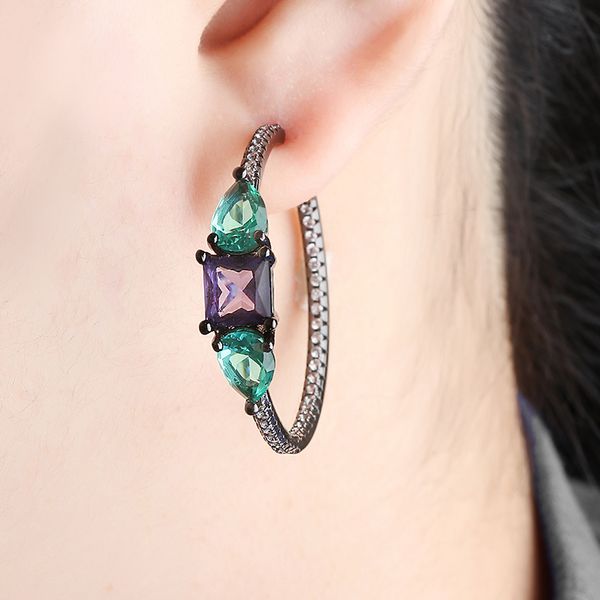 2019 new trendy copper colorful large cubic zirconia big round earrings fashion female party gift for womens fashion jewelry, Golden
2019 new trendy copper colorful large cubic zirconia big round earrings fashion female party gift for womens fashion jewelry, Golden