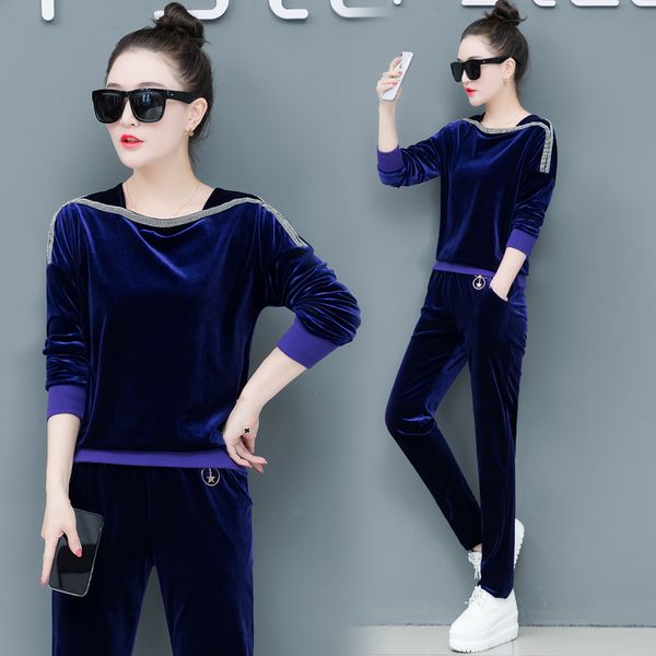 pleuche suits women spring autumn korean fashion new design loose outfit two-piece clothing set lady vestido leisure velvet, Gray
pleuche suits women spring autumn korean fashion new design loose outfit two-piece clothing set lady vestido leisure velvet, Gray