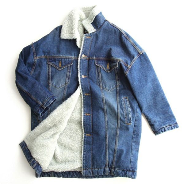 sagace 2019 women's jacket women's warm winter long-sleeved denim jacket long denim coat jackets women coats and jackets winter, Black;brown
sagace 2019 women's jacket women's warm winter long-sleeved denim jacket long denim coat jackets women coats and jackets winter, Black;brown