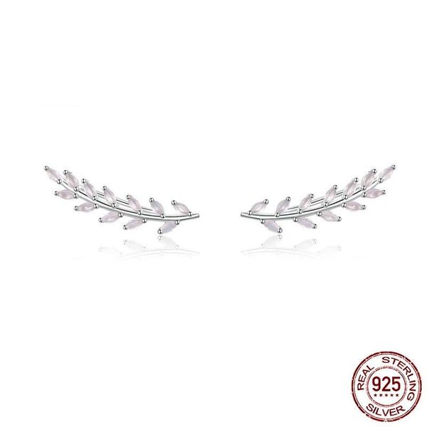 avile sterling silver pink ear stud frosted glass stone branch leaf earrings simple temperment
avile sterling silver pink ear stud frosted glass stone branch leaf earrings simple temperment