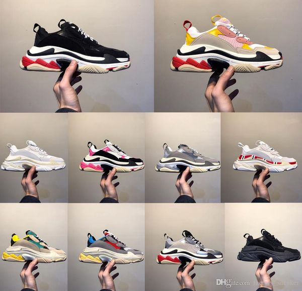 2019 fashion paris casual shoes 17fw triple-s dad for men's women beige black ceahp sports designer triple s shoes size 36-45
2019 fashion paris casual shoes 17fw triple-s dad for men's women beige black ceahp sports designer triple s shoes size 36-45