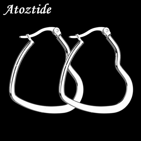 atoztide new arrival women flat heart big hoop earrings exaggerated silver color love loop earrings orecchini cerchio, Golden;silver
atoztide new arrival women flat heart big hoop earrings exaggerated silver color love loop earrings orecchini cerchio, Golden;silver