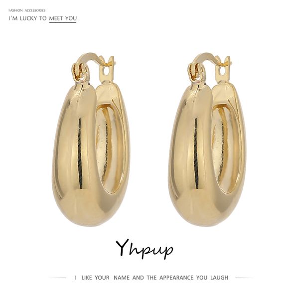 yhpup minimalist round metal texture hoop earrings for women gold copper kolczyki jewelry personalized geometric earrings gift, Golden;silver
yhpup minimalist round metal texture hoop earrings for women gold copper kolczyki jewelry personalized geometric earrings gift, Golden;silver