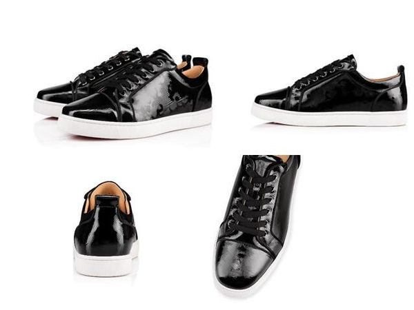 luxury designer red bottom for men,leather slip on platform casual sneakers spikes wedding party flats shoes-printed patent leather 35-46, Black
luxury designer red bottom for men,leather slip on platform casual sneakers spikes wedding party flats shoes-printed patent leather 35-46, Black