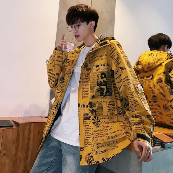 Uyuk Jacket Coat Men Hooded Letter Jacket Mens Spring Loose Outerwear Harajuku Streetwear Coat Fashion Cotton BIg Size Clothing
Uyuk Jacket Coat Men Hooded Letter Jacket Mens Spring Loose Outerwear Harajuku Streetwear Coat Fashion Cotton BIg Size Clothing