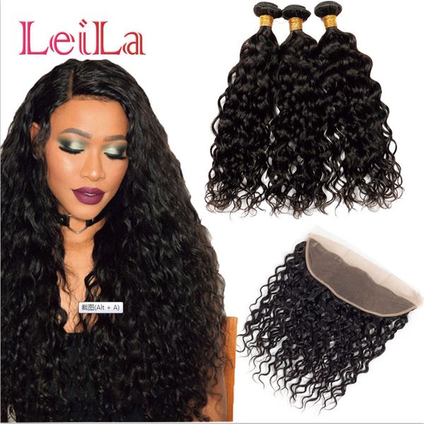 leila 2 bundles with 13 x 4 lace frontal brazilian water wave hair weaves extensions bundles with frontal human hair 3 pieces/lot, Black;brown
leila 2 bundles with 13 x 4 lace frontal brazilian water wave hair weaves extensions bundles with frontal human hair 3 pieces/lot, Black;brown
